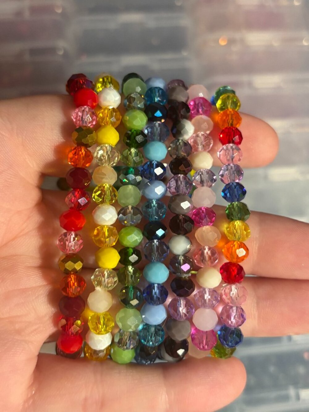 Handmade high shine bracelets